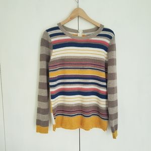 Ken Pure Merino Wool Stripped Sweater L